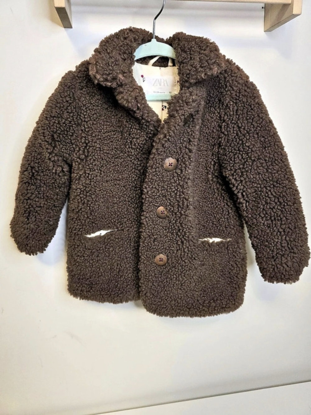 Zara Baby Brown Teddy Coat with